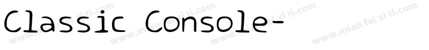 Classic Console字体转换